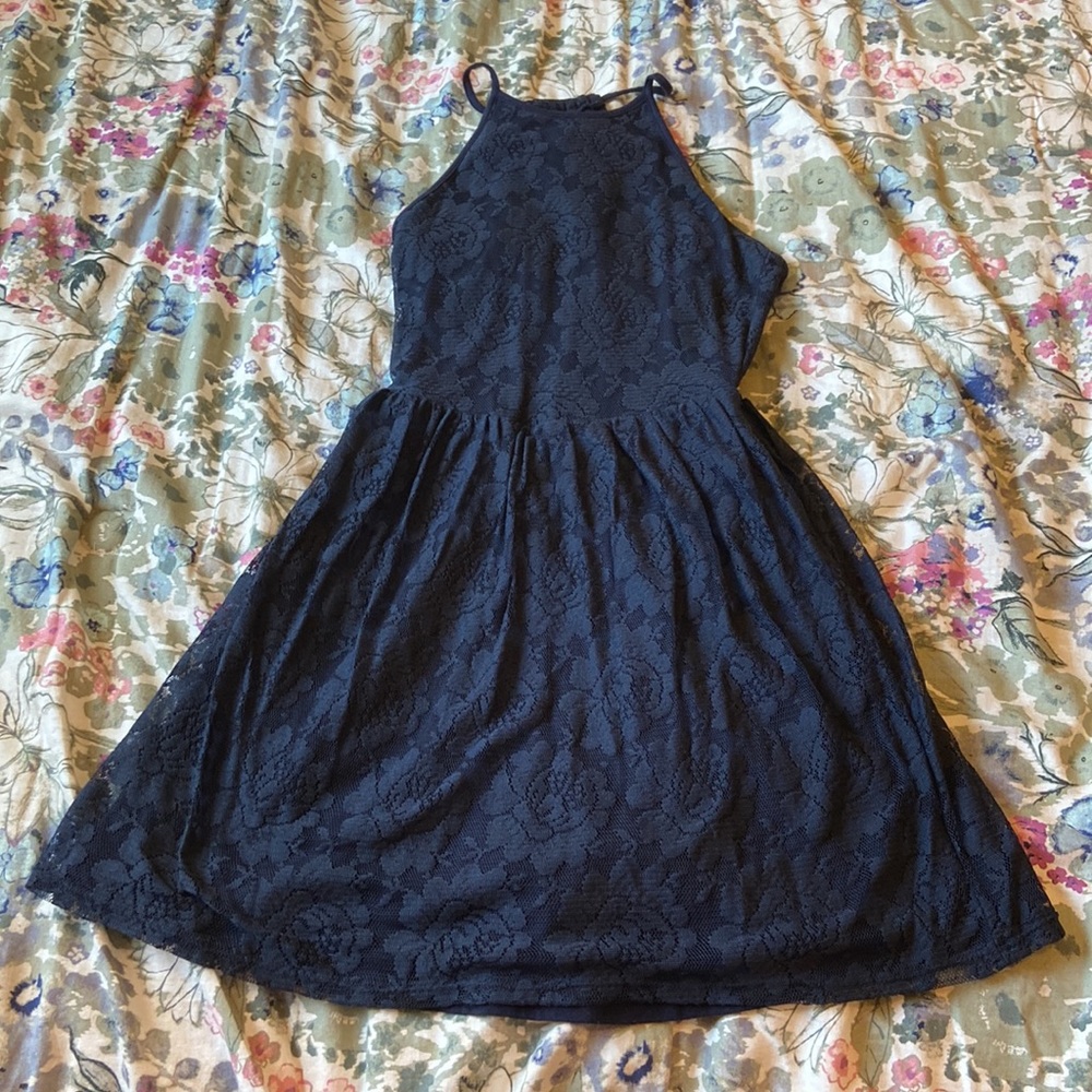 Abercrombie and Fitch navy lace sundress